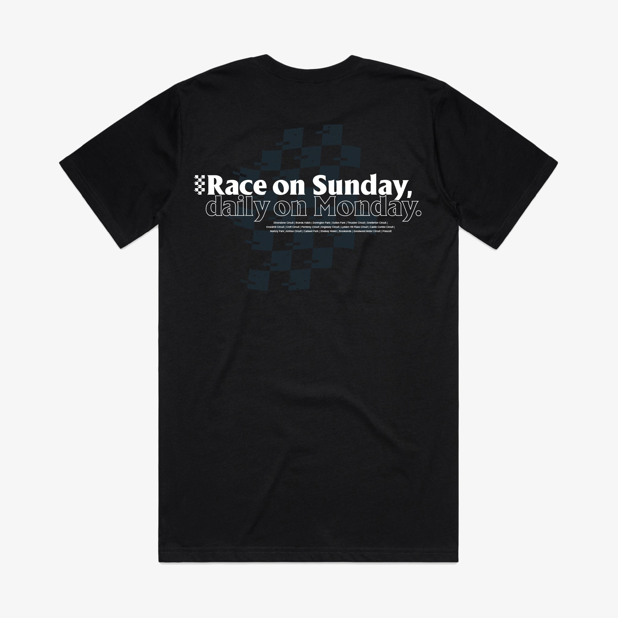 Race On Sunday T-shirt - Black [Preorder]